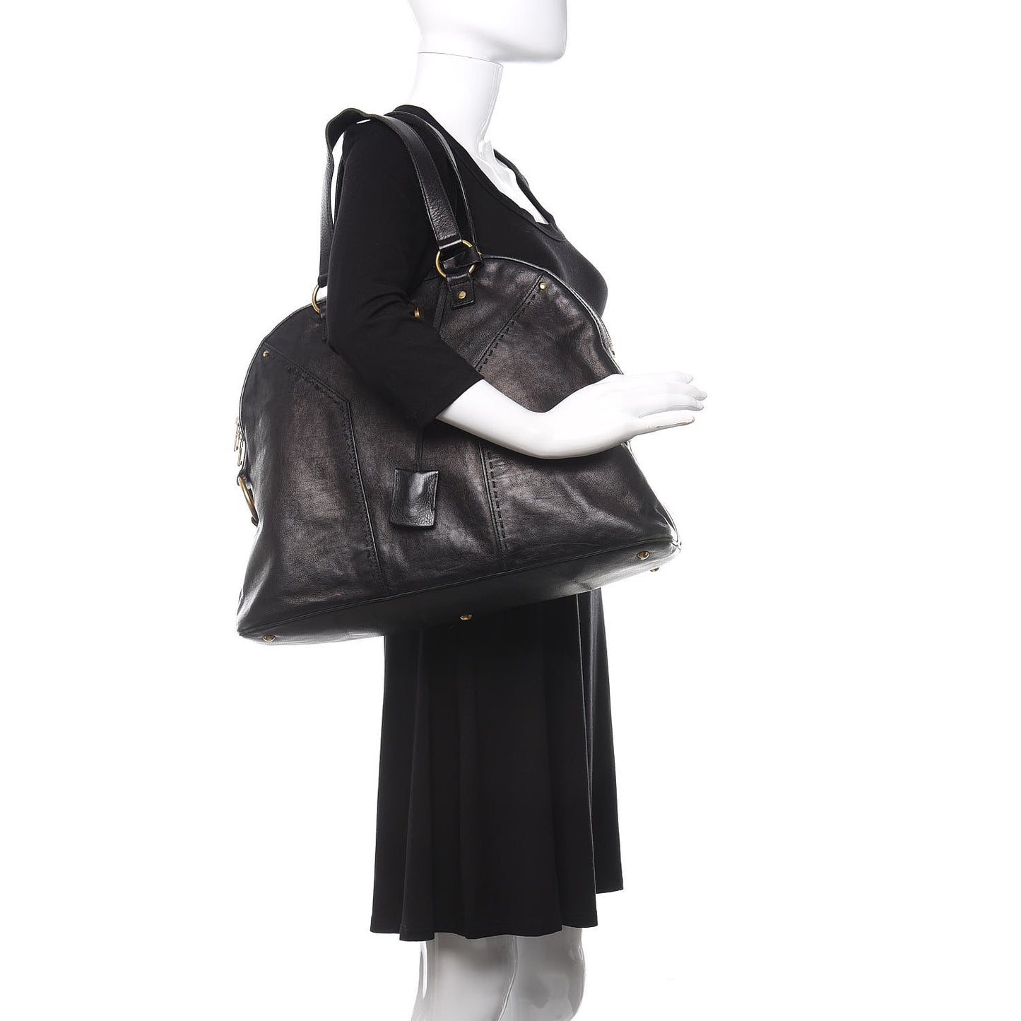 Calfskin Oversized Muse Black