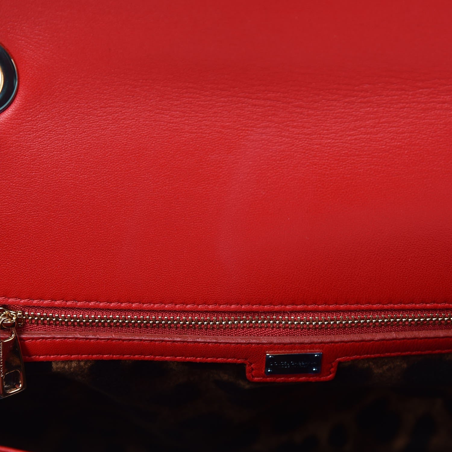 Dolce & Gabbana Lambskin Lace Miss Dolce Shoulder Bag Red 7 of 8