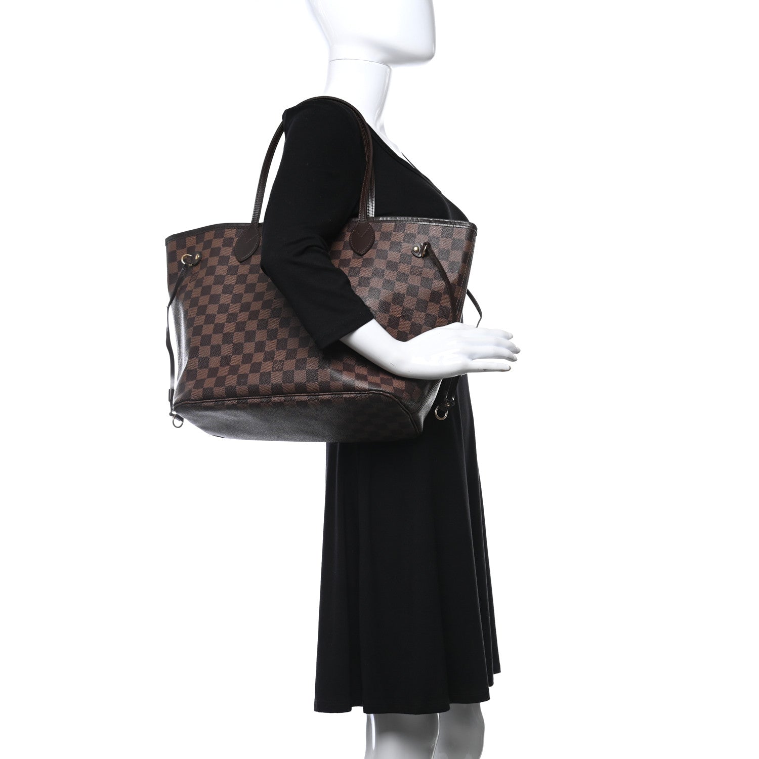 Louis Vuitton Damier Ebene Neverfull MM 3 of 16