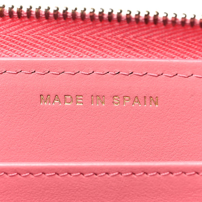 Chanel Caviar Quilted Zip Around Wallet Pink 7 of 13