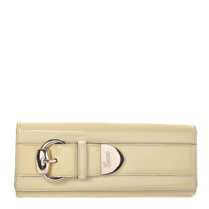 Gucci Patent Romy Clutch Off White 1 of 10