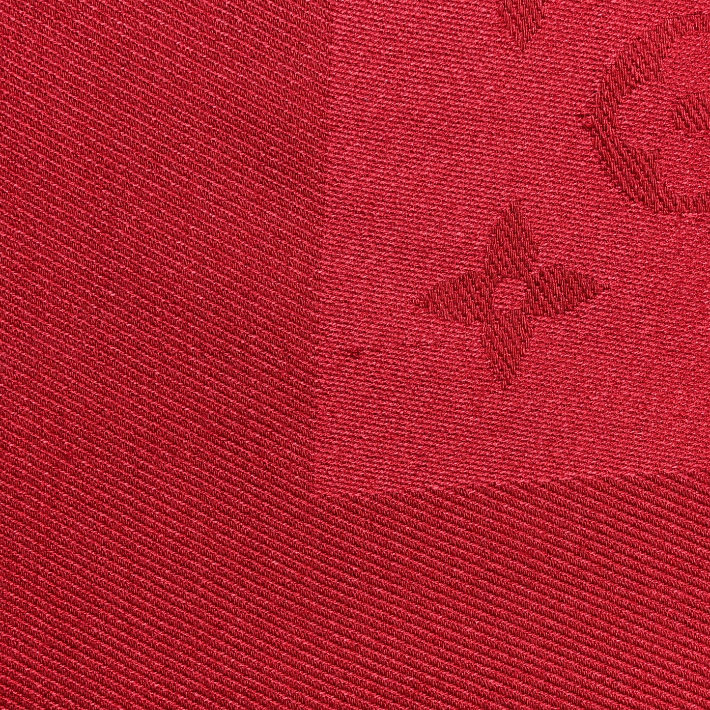 Silk Wool Monogram Shawl Pomme D'Amour