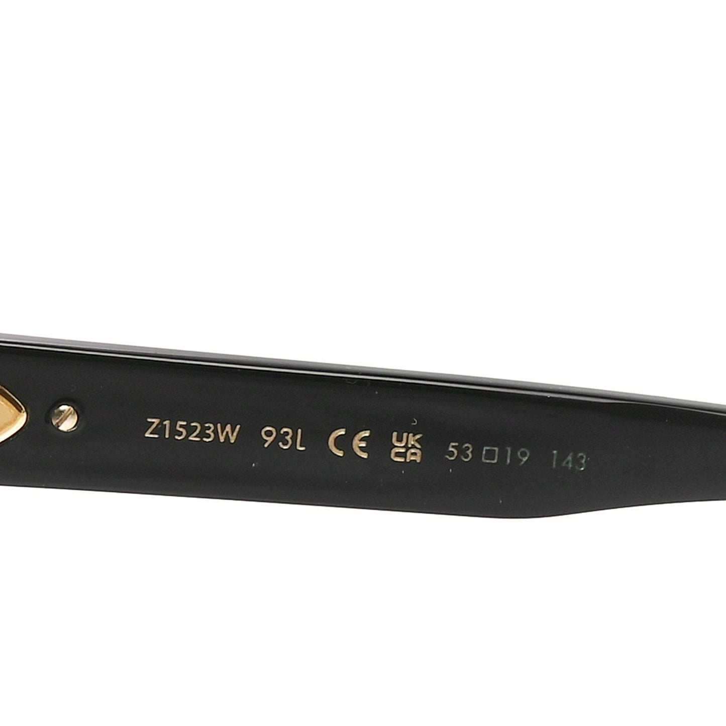 Acetate My Monogram Square Sunglasses Z1523W Black
