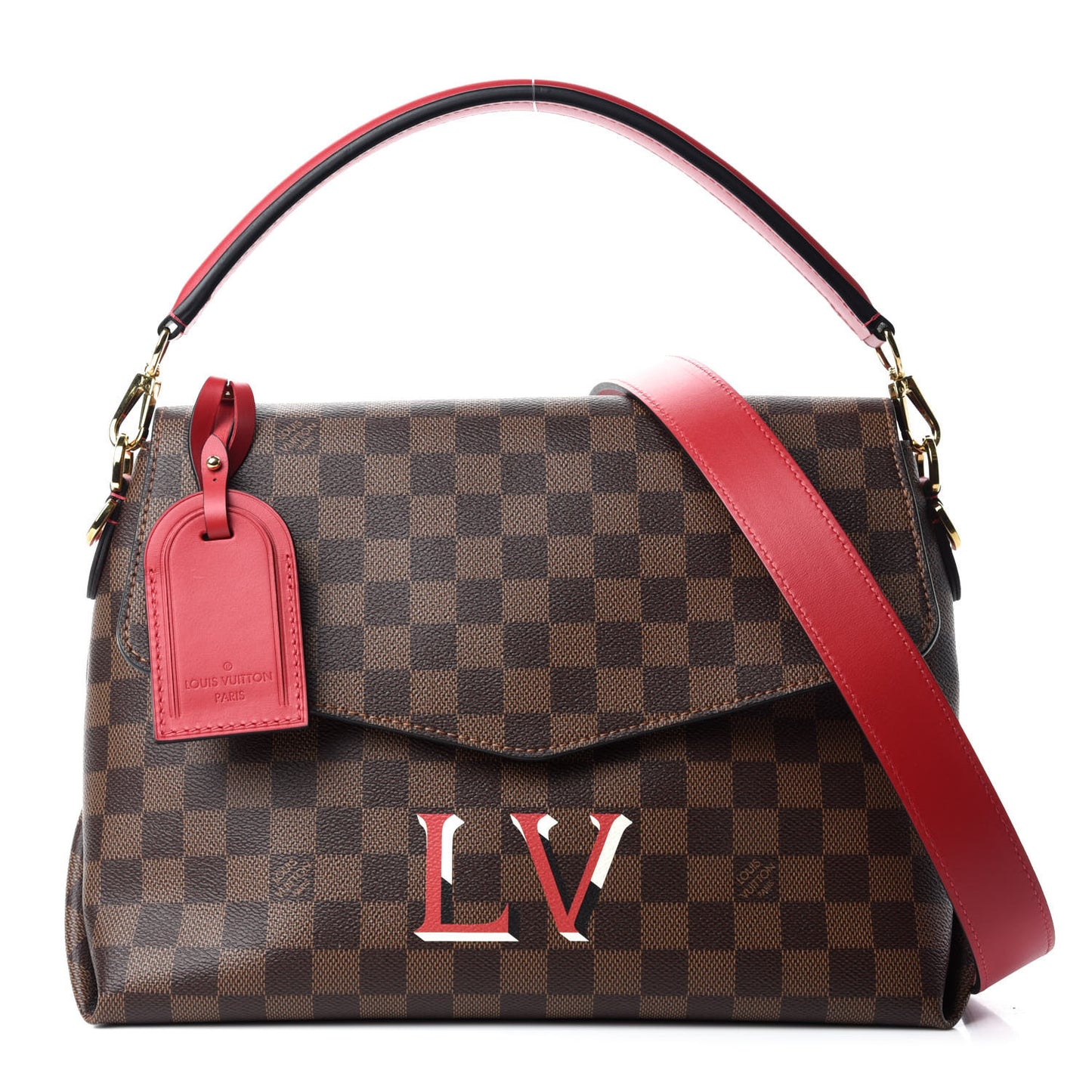 Damier Ebene Beaubourg MM Scarlet