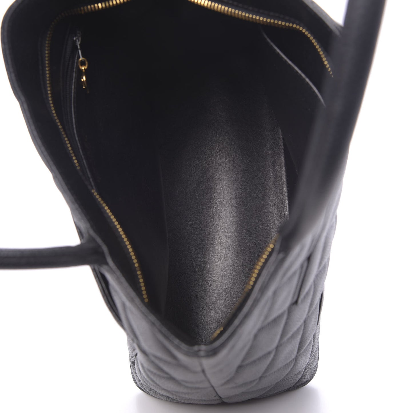 Caviar Quilted Medallion Tote Black