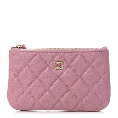 Chanel Caviar Quilted Small Cosmetic Case Pink 1 of 8