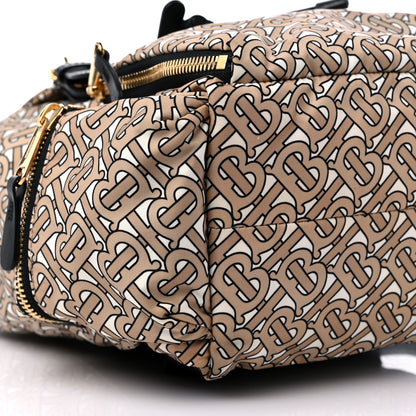 Burberry Nylon Monogram Medium Rucksack Backpack Beige 8 of 10