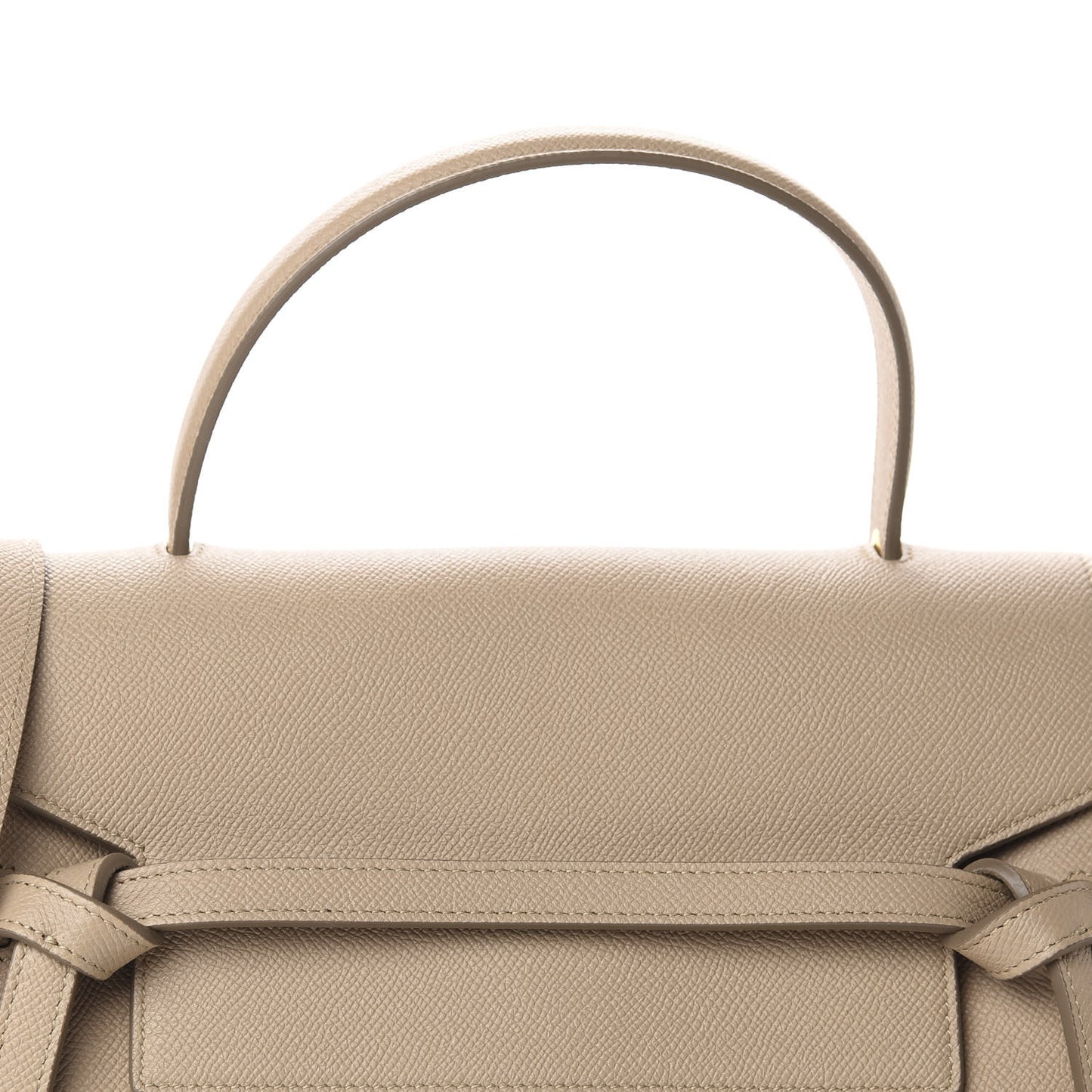 Grained Calfskin Mini Belt Bag Light Taupe