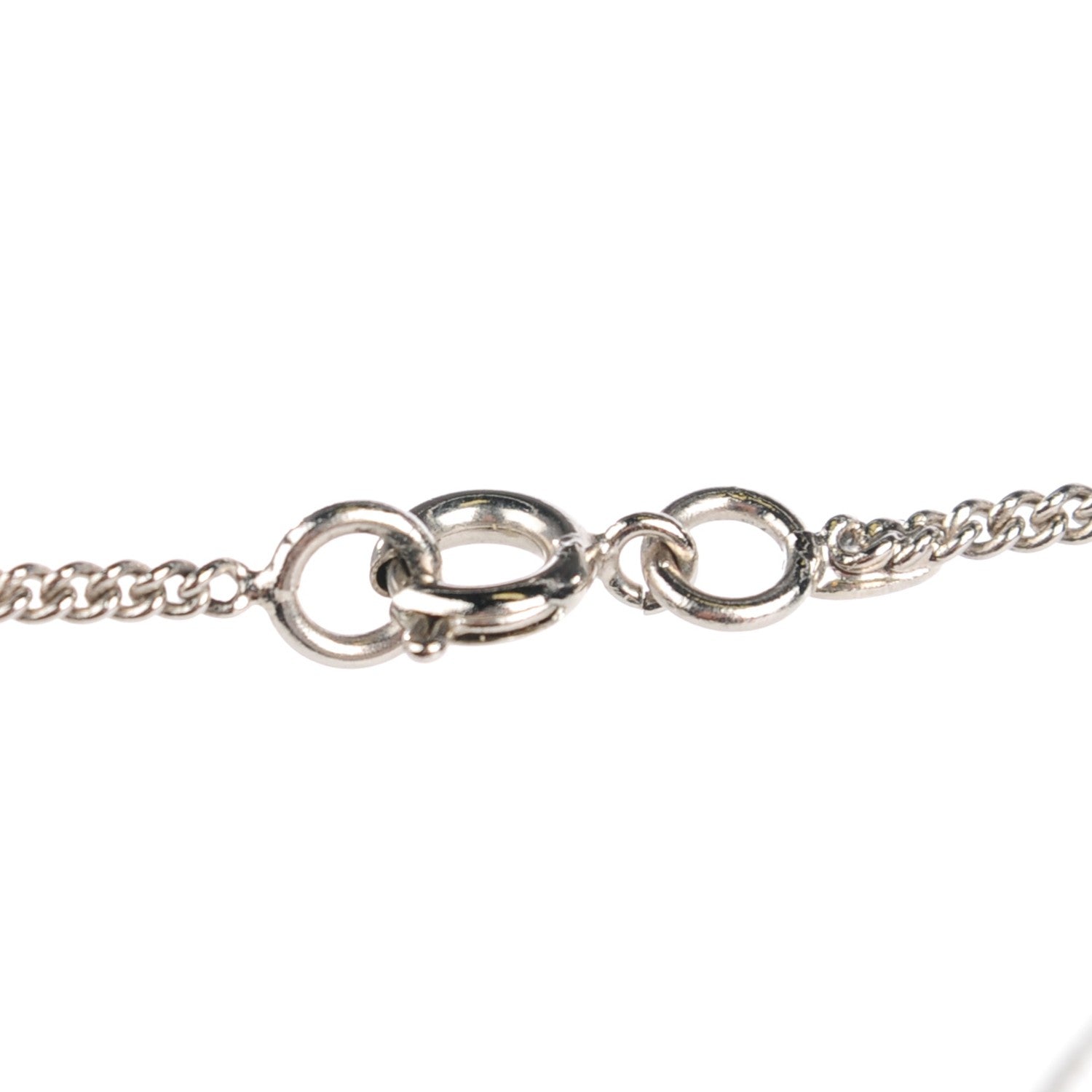Chanel Cambon Pendant Necklace Silver 3 of 5