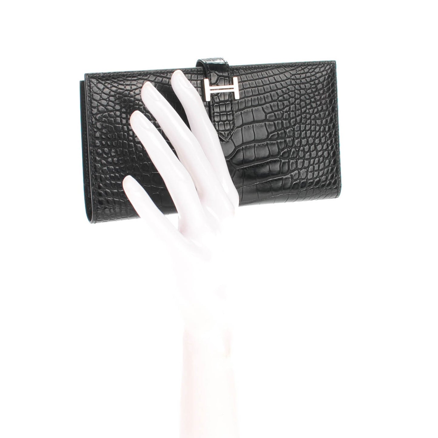 Matte Alligator Bearn Wallet Black