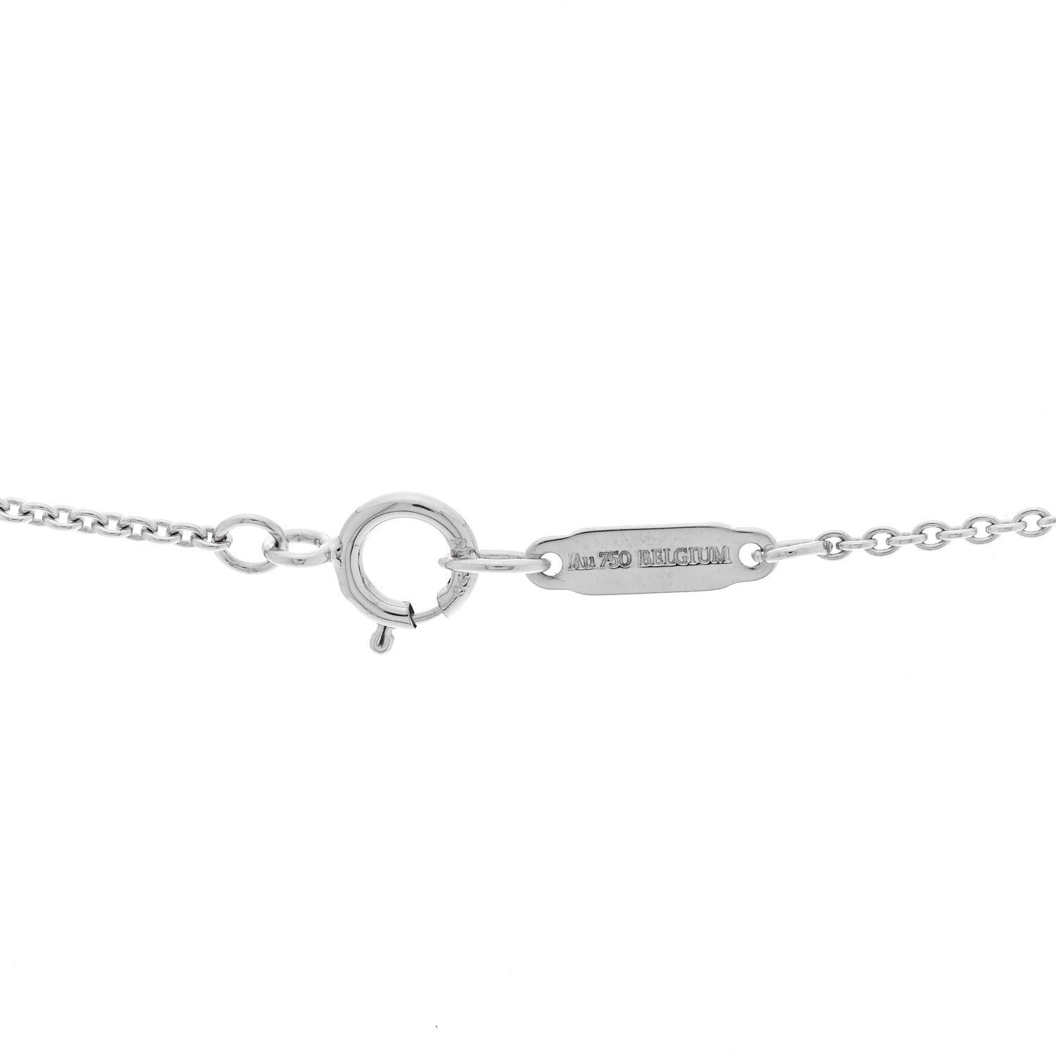 Tiffany 18K White Rose Gold Diamond 1837 Triple Interlocking Circles Pendant Necklace 5 of 6