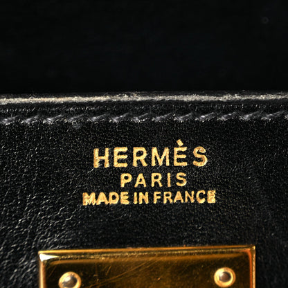 Hermes Box Kelly Retourne 32 Black 5 of 9