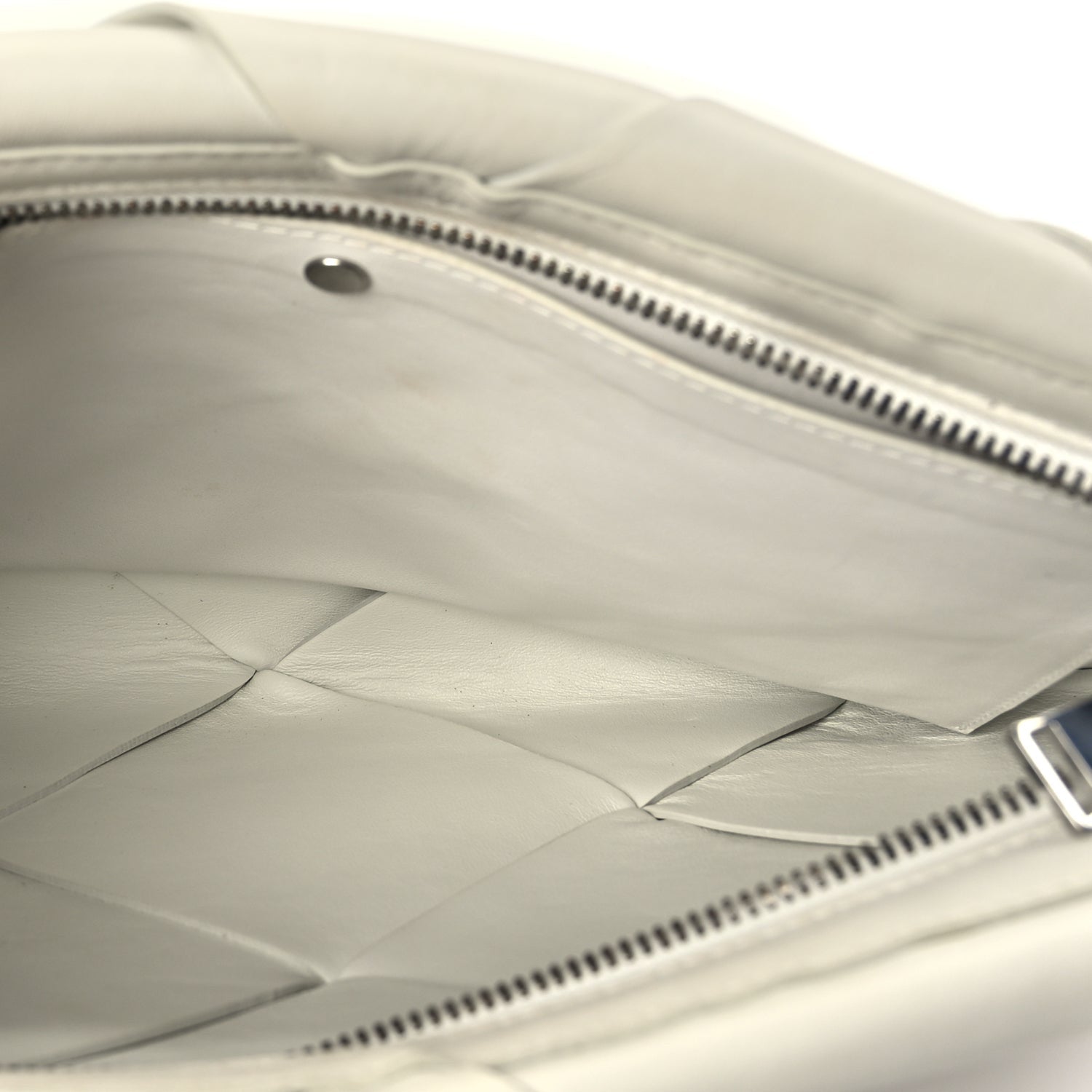 Bottega Veneta Nappa Maxi Blown Up Intrecciato Pouch Clutch  Optic White 5 of 8