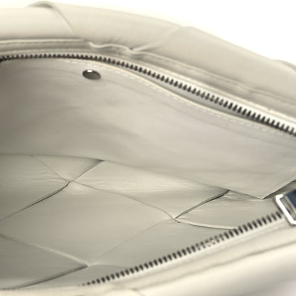 Bottega Veneta Nappa Maxi Blown Up Intrecciato Pouch Clutch  Optic White 5 of 8