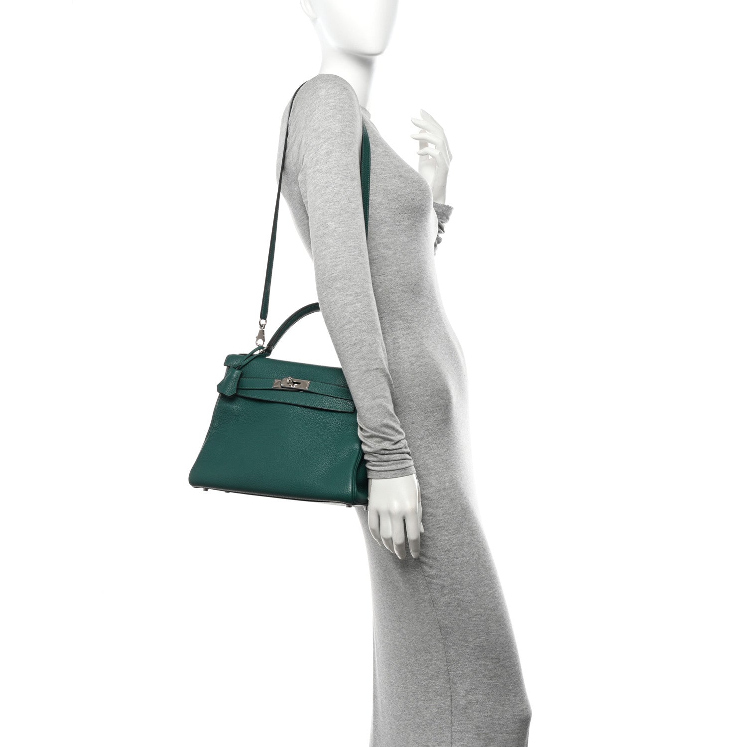 Hermes Togo Kelly Retourne 28 Malachite 2 of 10