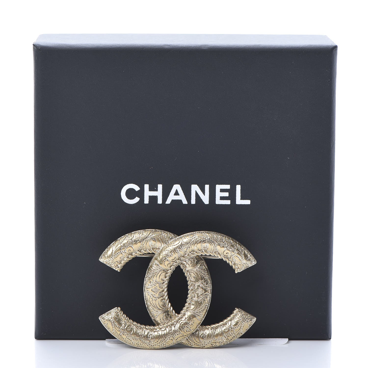 Chanel CC Large Brooch Gold 5 of 5