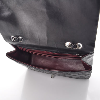 Chanel Lambskin Quilted Jumbo Single Flap Black 6 of 8