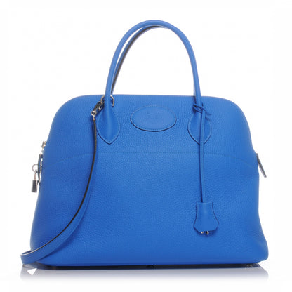 Hermes Taurillon Clemence Bolide 35 Bleu Hydra 1 of 8