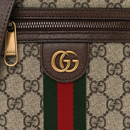 Gucci GG Supreme Monogram Web Mini Ophidia Messenger Brown 8 of 11