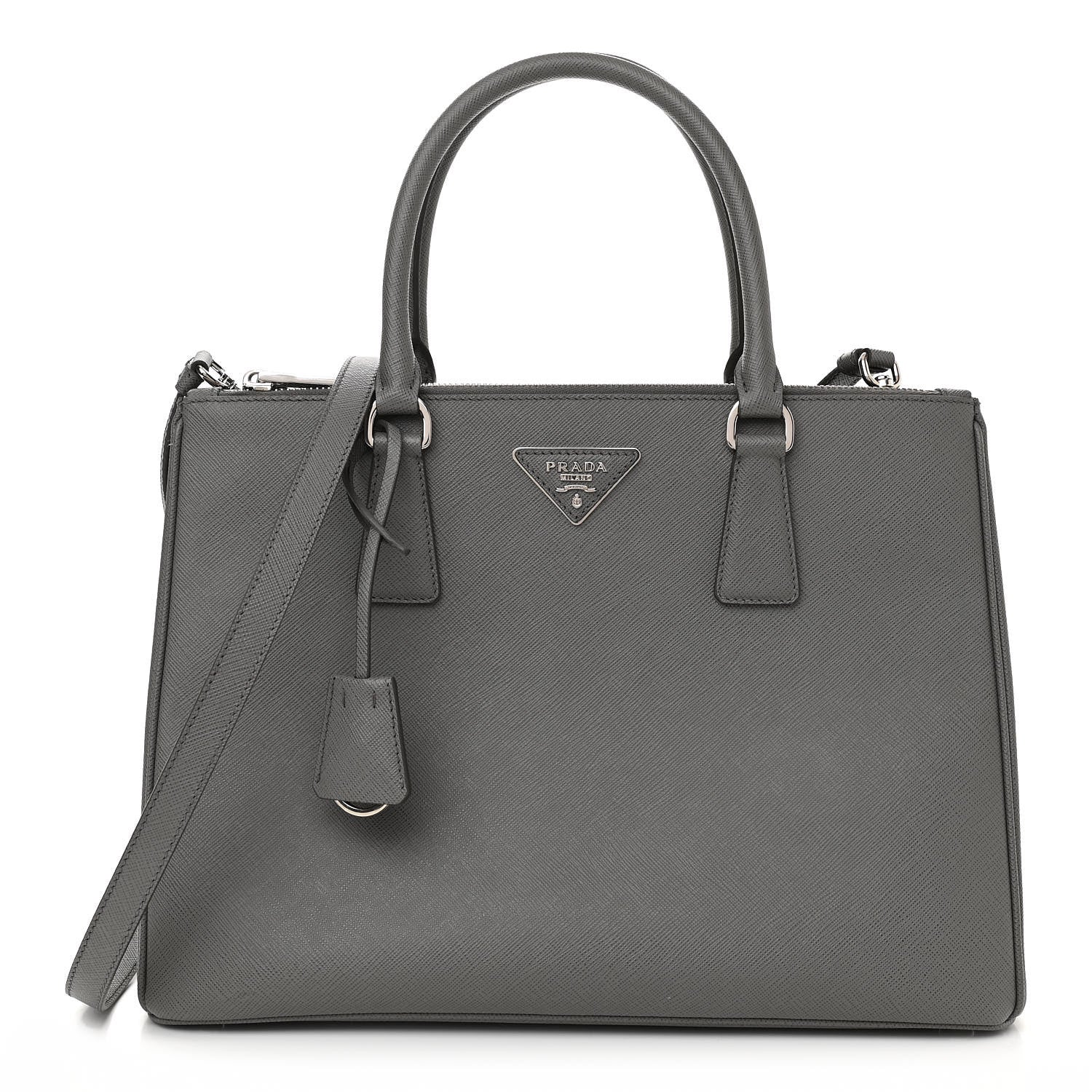 Prada Saffiano Lux Large Galleria Double Zip Tote Marmo 1 of 10