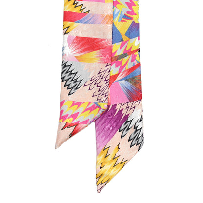 Hermes Silk All Over Marble Silk Twilly Rose Multicolor Ocre 2 of 4