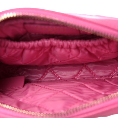 Chanel Caviar Quilted Small Curvy Pouch Cosmetic Case Pink 5 of 10