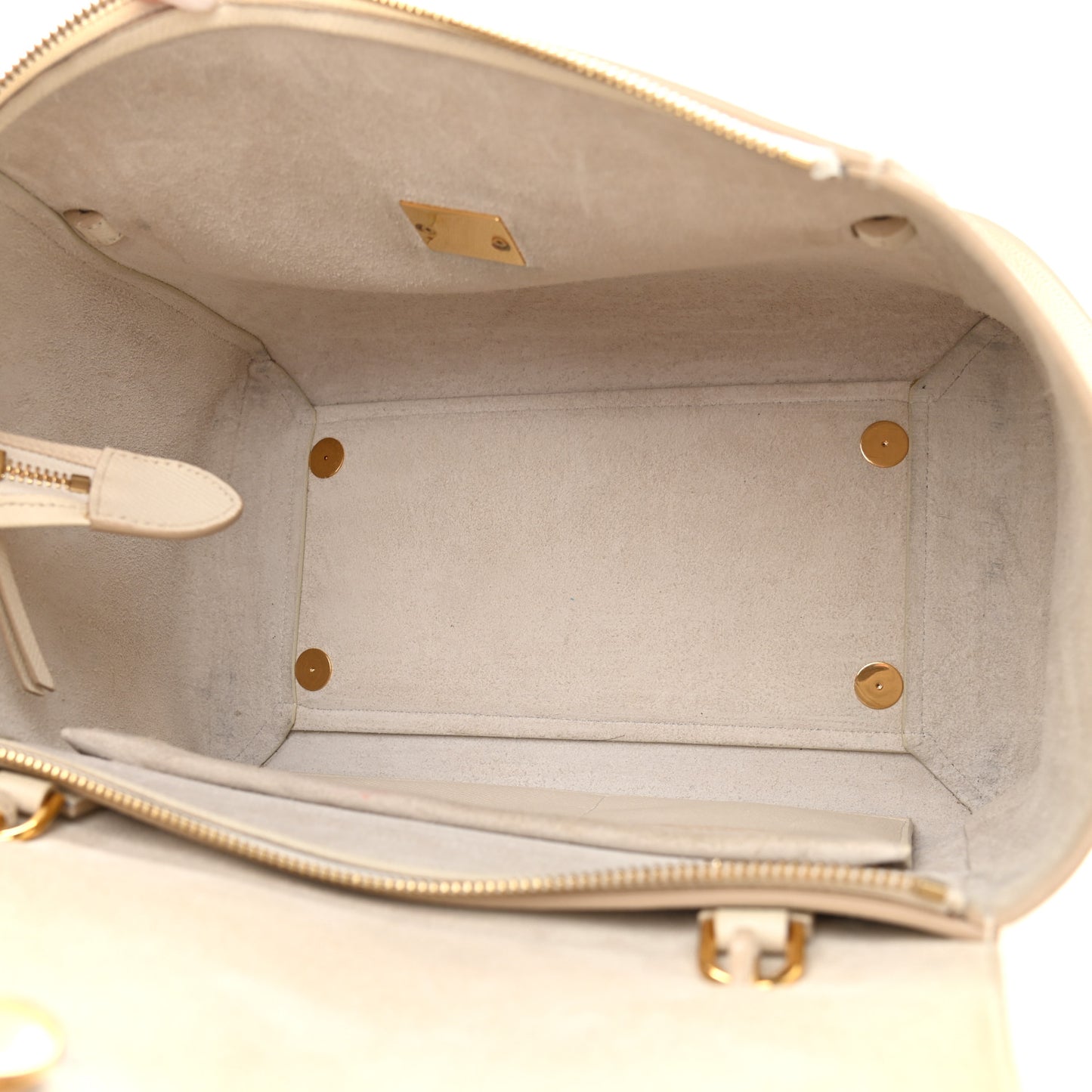 Grained Calfskin Mini Belt Bag White