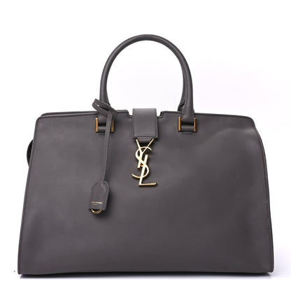 Saint Laurent Smooth Calfskin Medium Monogram Cabas Fog 1 of 8