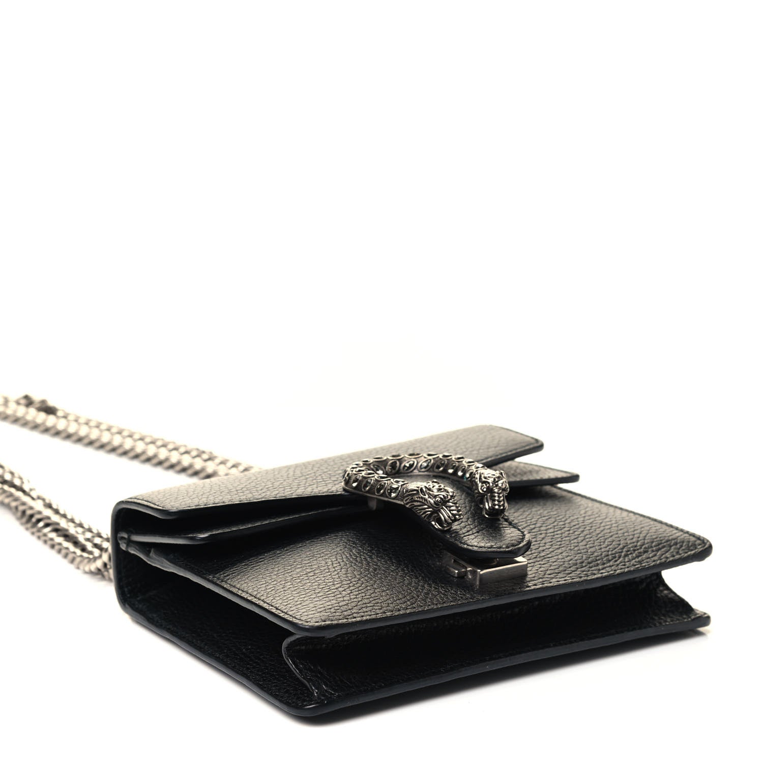 Gucci Calfskin Mini Dionysus Shoulder Bag Black 3 of 4