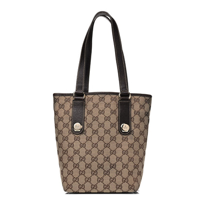 Gucci Monogram Small Charmy Tote Dark Brown 1 of 6