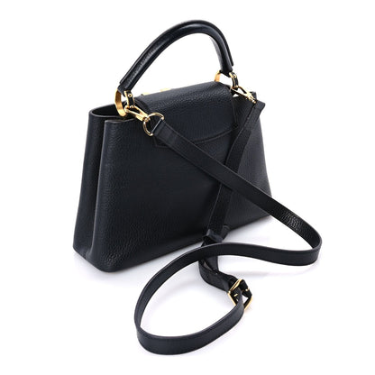 Louis Vuitton Taurillon Capucines BB  Black 2 of 8