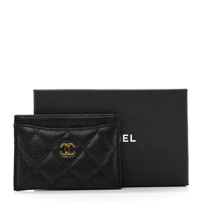 Chanel Caviar Quilted Card Holder Black 9 of 9