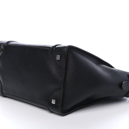 Celine Drummed Calfskin Mini Luggage Black 9 of 9