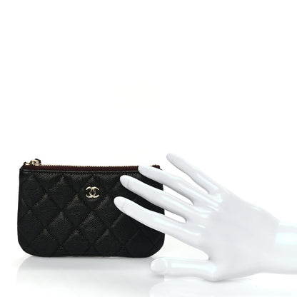 Chanel Caviar Quilted Small Cosmetic Case Black 2 of 9