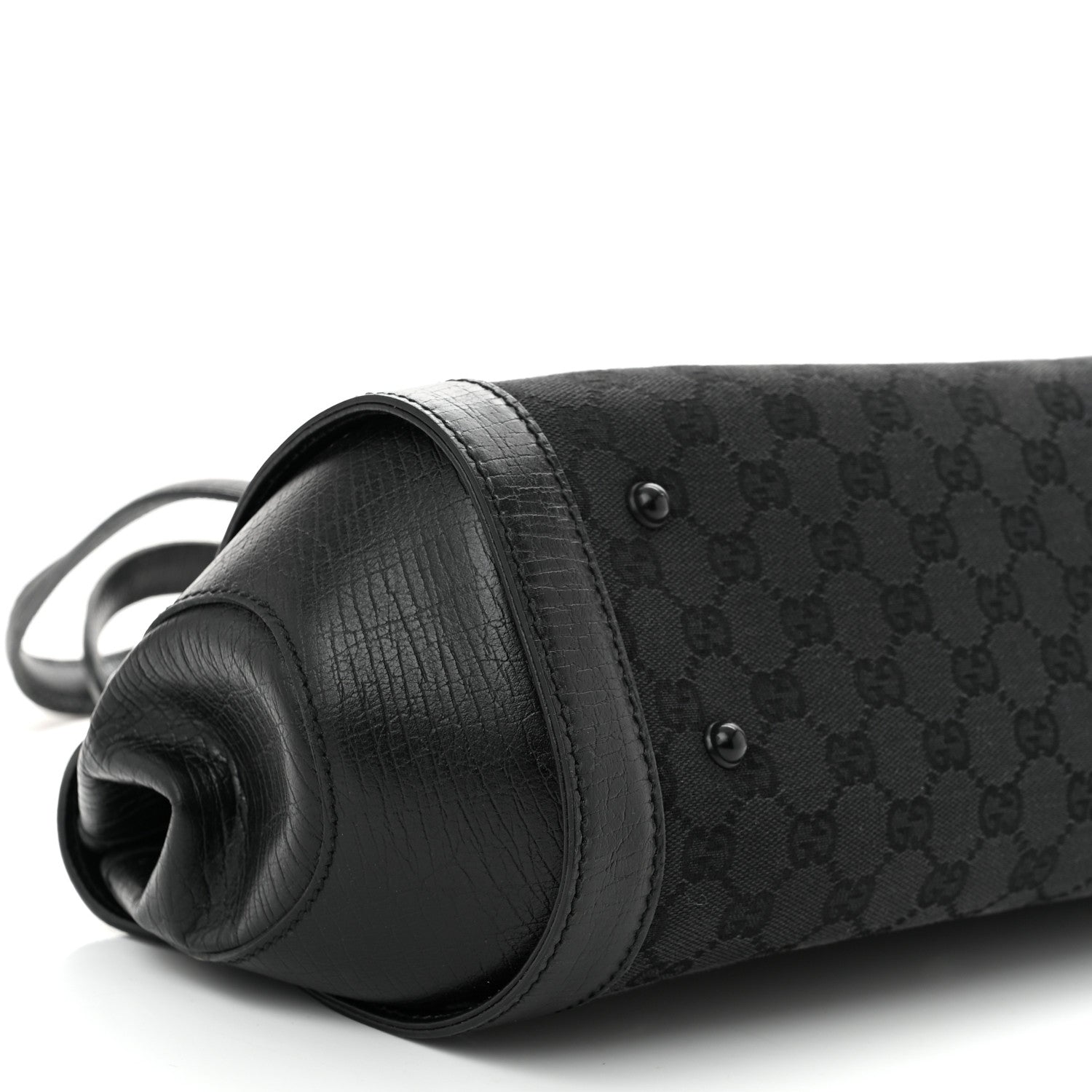 Gucci Monogram Bamboo Bullet Bag Black 9 of 10