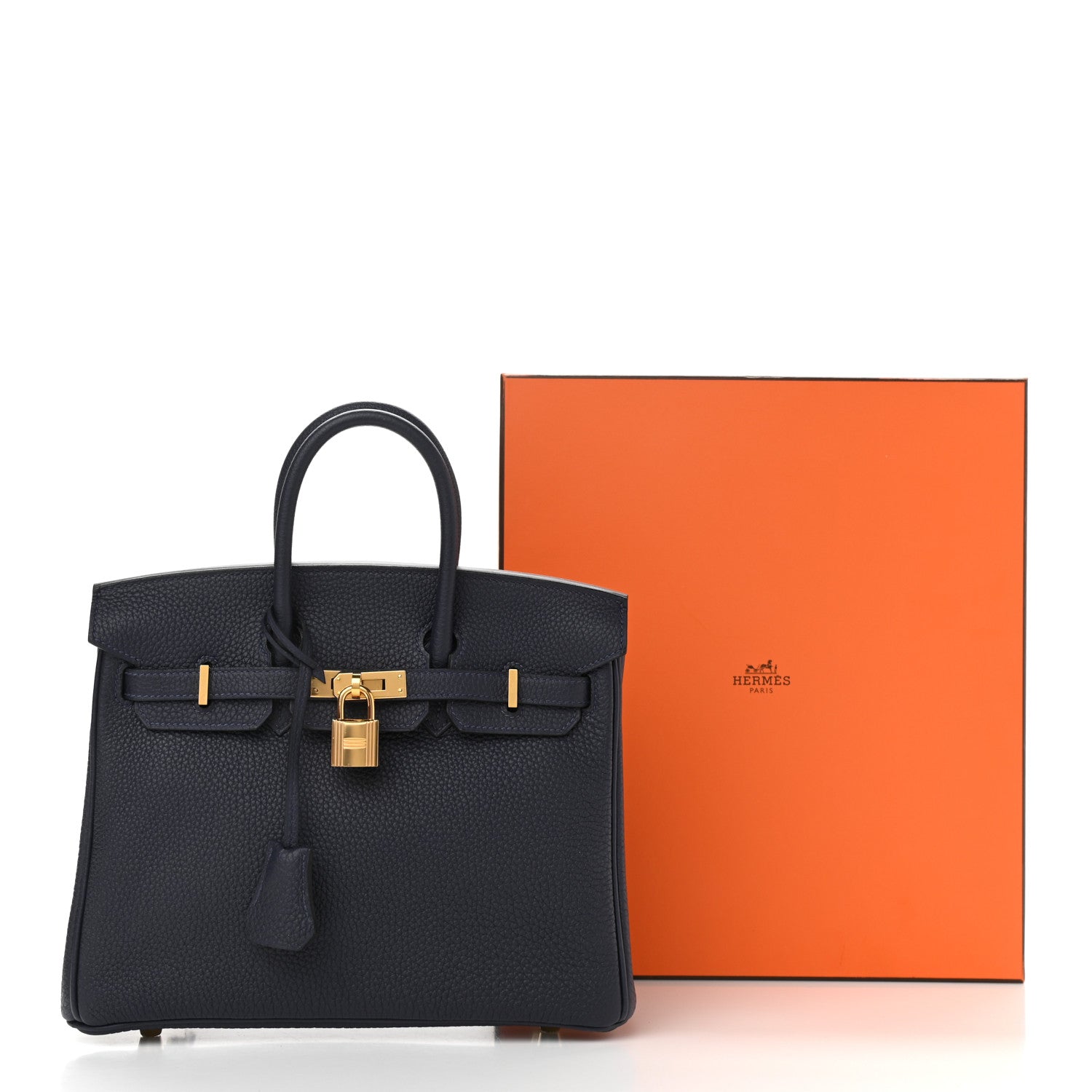 Hermes Togo Birkin 25 Bleu Nuit 11 of 11