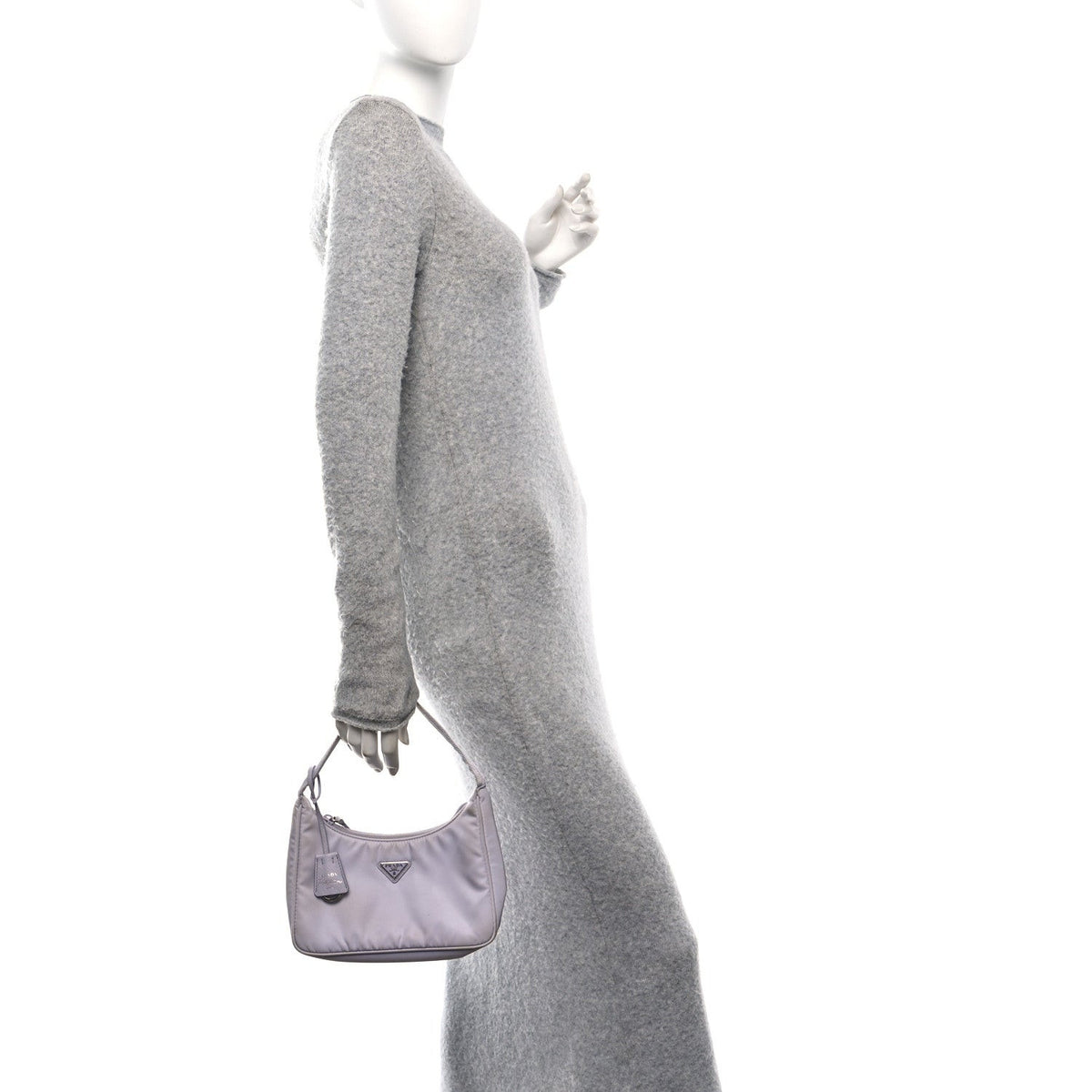 Prada Tessuto Nylon Mini Re-Edition 2000 Bag Fiordaliso 2 of 7