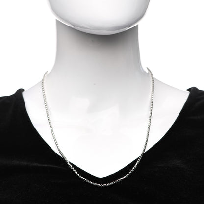 David Yurman Sterling Silver 2.7mm Small Box Chain Necklace 22" 2 of 5