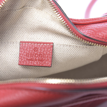 Gucci Pebbled Calfskin Small Soho Disco Bag Tabasco Red 6 of 11