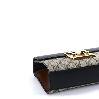 Gucci GG Supreme Monogram Calfskin Padlock Mini Shoulder Bag Brown 8 of 9