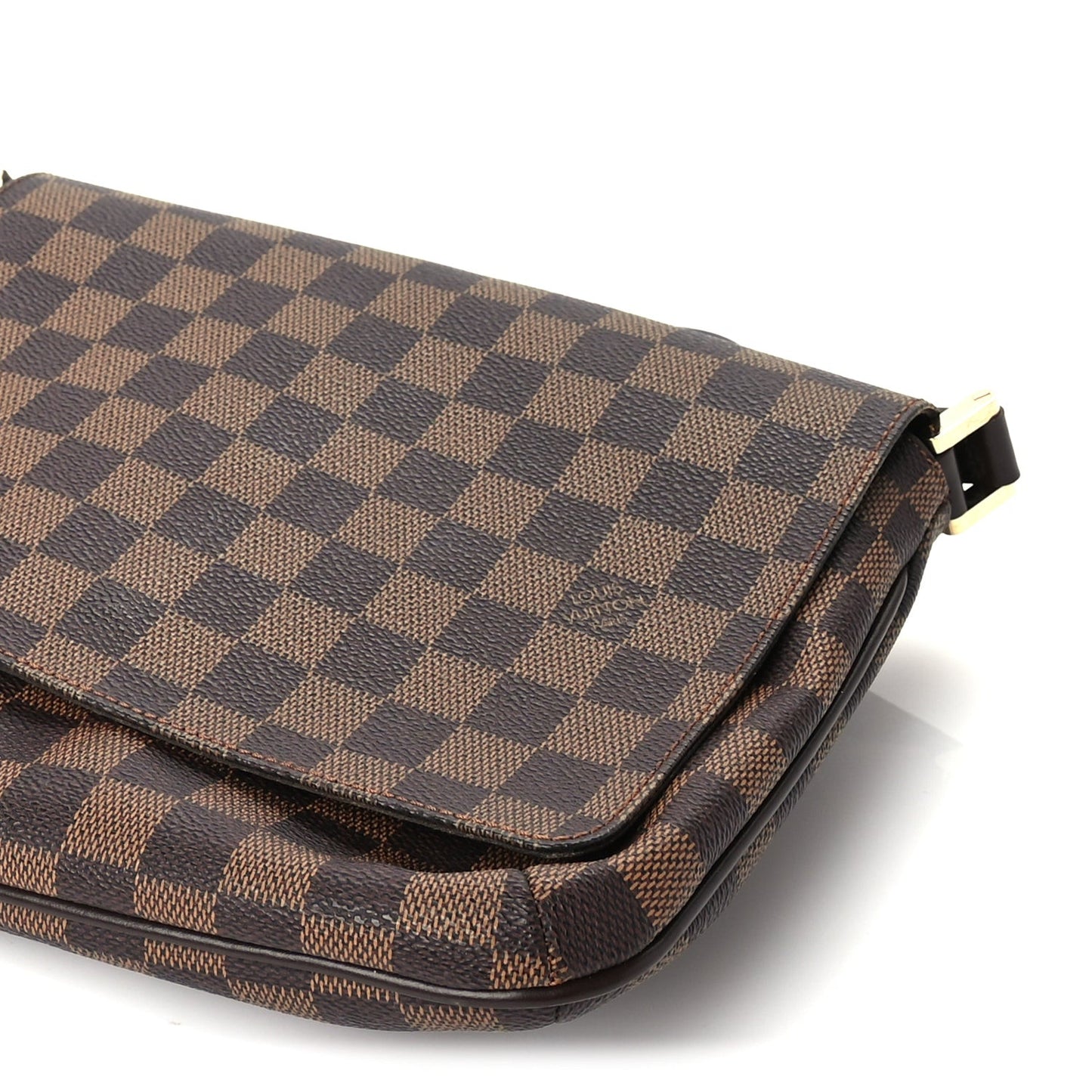 Damier Ebene Musette Tango Long Strap