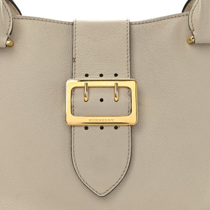 Burberry Soft Grain Calfskin Medium Buckle Tote Limestone 7 of 7