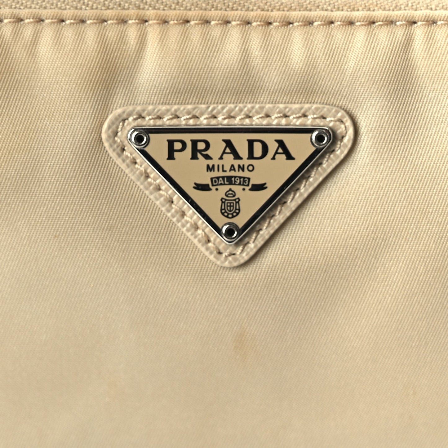 Re-Nylon Vela Pouch Beige