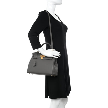 Hermes Togo Kelly Retourne 28 Etain 2 of 11