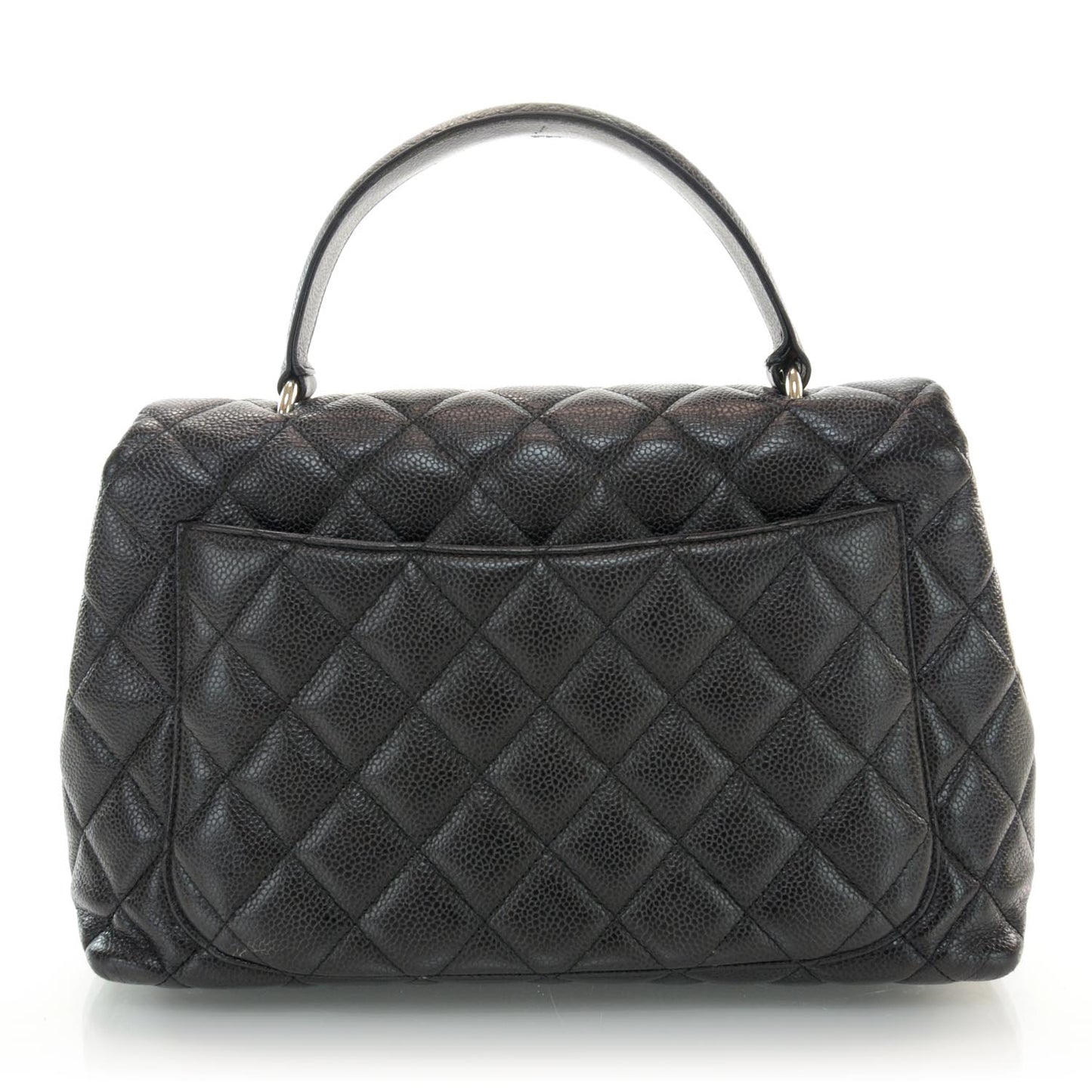 Caviar Kelly Jumbo Flap Bag Black
