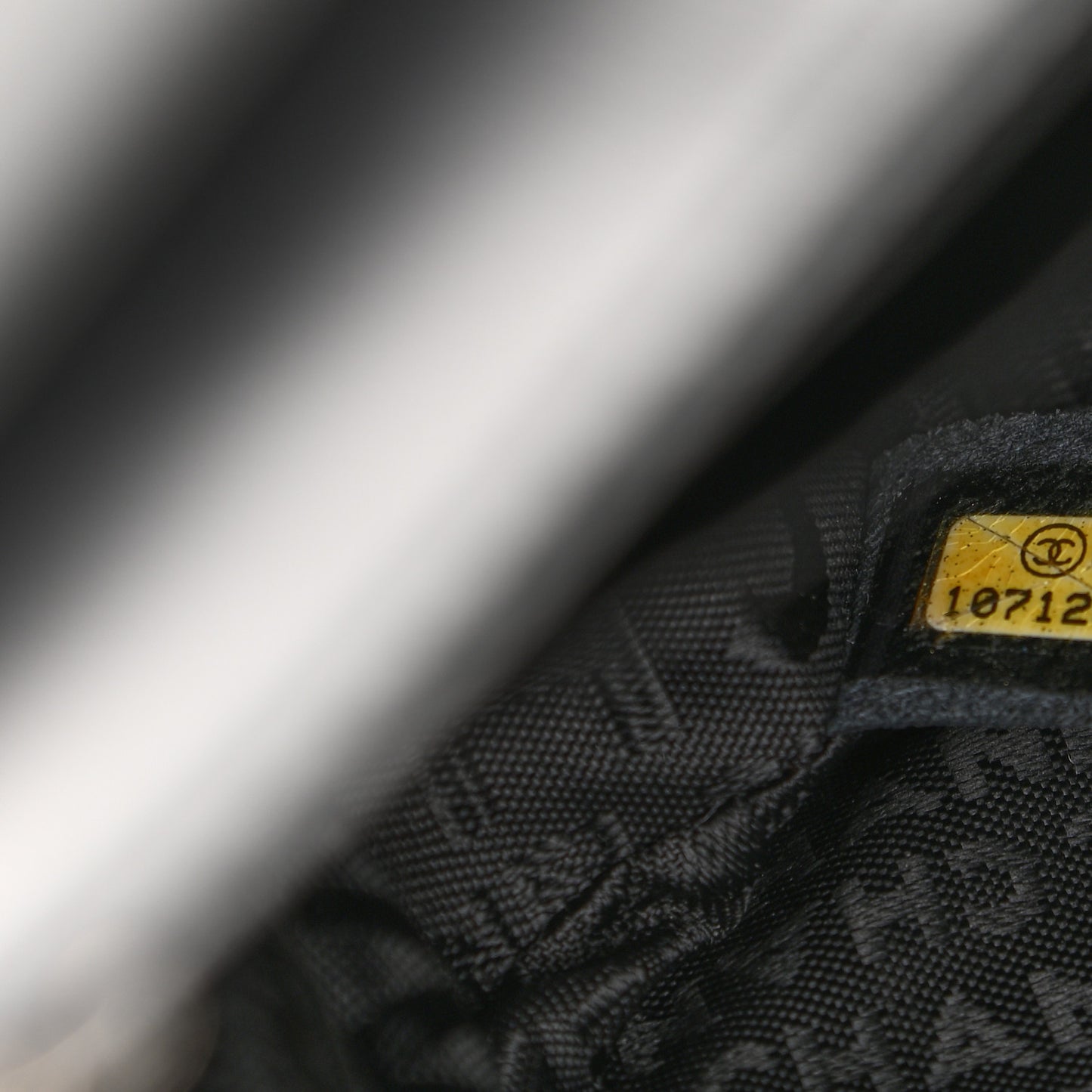 Patent Quilted Jumbo Diagonal CC Flap Black