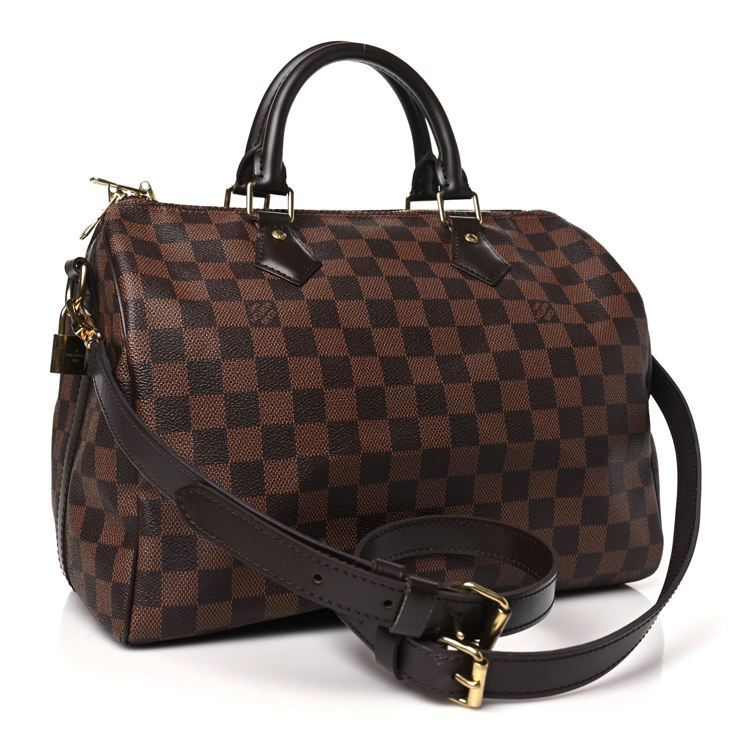 Louis Vuitton Damier Ebene Speedy Bandouliere 30 3 of 9