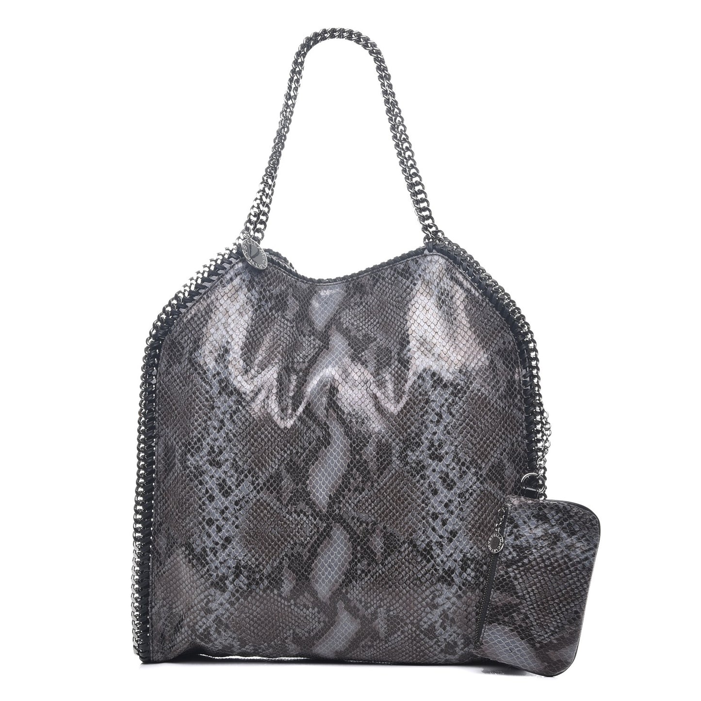Eco Python Big Falabella Tote Dark Grey