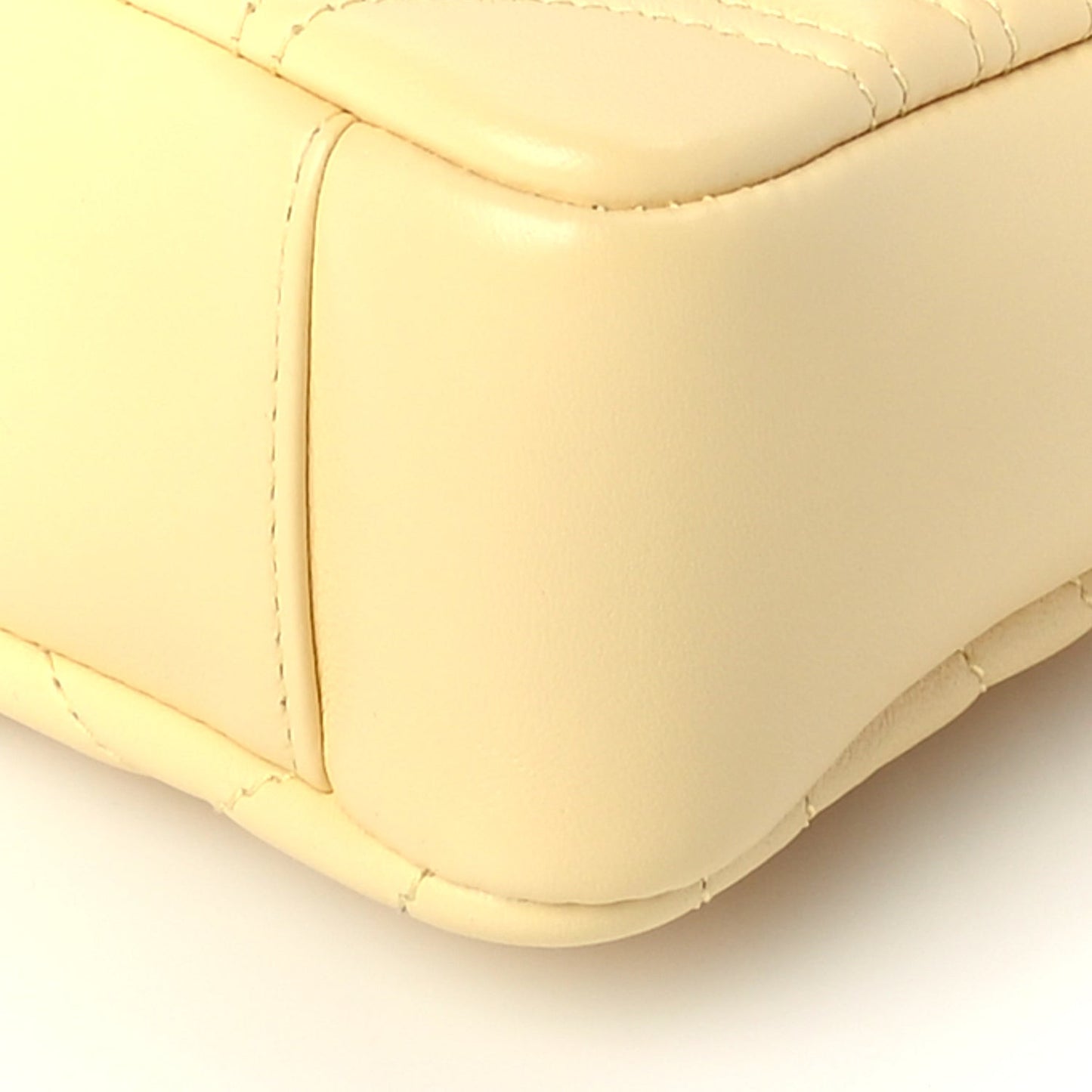 Lambskin Matelasse Small GG Marmont Shoulder Bag  Yellow