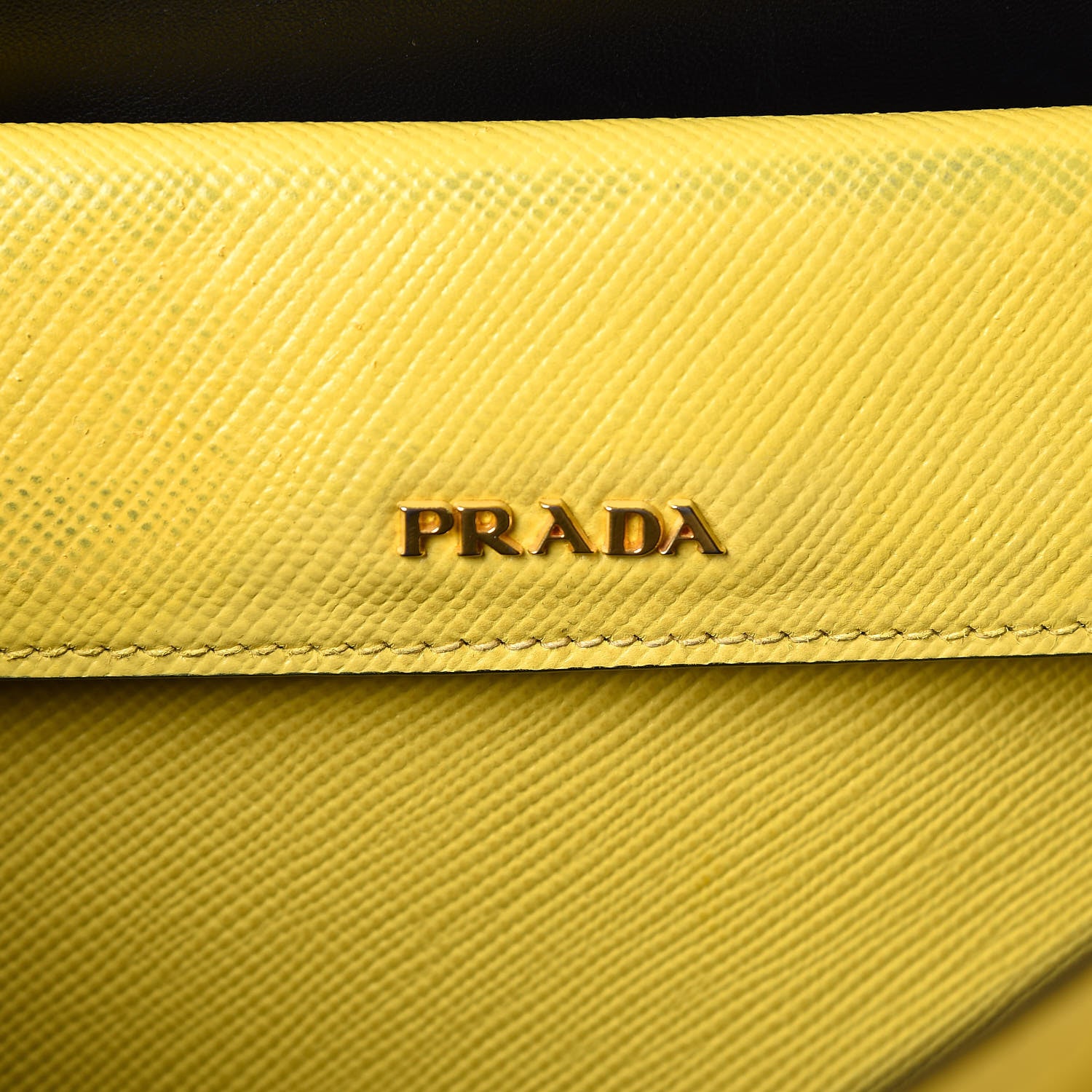 Prada Saffiano Cuir Large Double Bag Girasole 7 of 18